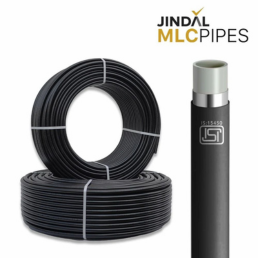 Jindal Mlc Pipe Pe-Al-Pe For Cold Water Black Colour 100Meter Bundle -32mm -1-1/4"