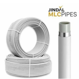 Jindal Mlc Pipe Pert - Al - Pert For Hot Water White Colour 100Meter Bundle -25mm-1"