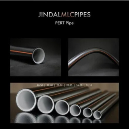 Jindal Mlc Pipe Pert - Al - Pert For Hot Water Black With Orange Line Colour 50Meter Bundle -40mm-1-1/2"