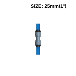Quickair Push Fit Pipe to Pipe Connector For Aluminium Compresser Piping-25mm-1"