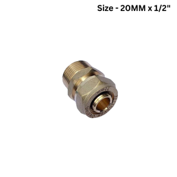 Unipro Male Union Brass Compression Fitting - 20MM x 1/2" - Pack Of 20Nos