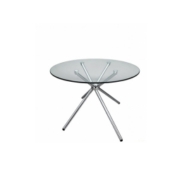 Wintech Meeting & Discussion Table Heritage Cross Bar Circle(3 Feet x 2.5Feet )-10mm Thickness