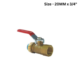 Quickair Female Threaded Inline Brass Ball Valves - 20MM x 3/4"