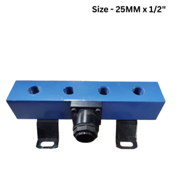 Quickair 1-Way Input -4-Way OutPut ManiFold - 25MM x 1/2"