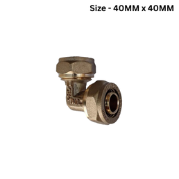 Unipro Equal Elbow Brass Compression Fitting - 40MM x 40MM - Pack Of 2Nos