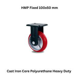 MUVALL Cast Iron Core Polyurethane Heavy Duty HMP Fixed 100x50 mm