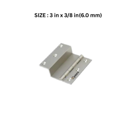Hynex Premium Brass "L" Hinges - Regular 3 in x 3/8 in (6 mm)