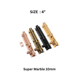 Virat Gold Super Marble (Pvd) (Gold, Rose Gold) 4” (10 mm)