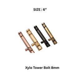 Virat Gold Xylo Tower Bolt (Pvd) (Gold, Rose Gold) - 6” (8 mm)