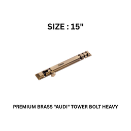 Hynex Premium Brass "AUDI" Tower Bolt Heavy 15 in (10 mm)