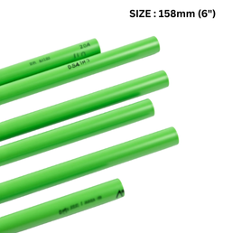 AirNet Aluminum Pipe For Air Green Colour For Inert Gases - 158MM - 6" - 5.7Meter Length