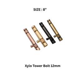 Virat Gold Xylo Tower Bolt (Pvd) (Gold, Rose Gold) - 8” (12 mm)