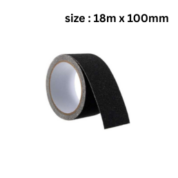 Life Krafts Anti Skid Tape Rolls Black Color - 18m x 100mm