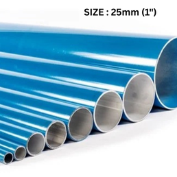 AirNet Aluminum Pipe For Air Blue Colour - 25MM - 1" - 2.85 Meter Length