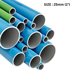 AirNet Aluminum Pipe For Air Blue Colour - 25MM - 1" - 5.7Meter Length