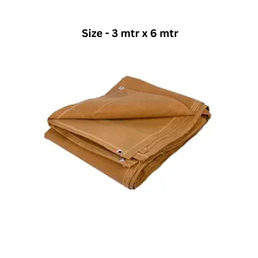 Mark Ceramic Fire & Welding Blanket Fiber with SS Wire & Vermiculite Coating - 3 mtr. x 6 mtr.