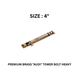 Hynex Premium Brass "AUDI" Tower Bolt Heavy 4 in (10 mm)
