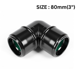 AirNet Equal Elbow Black Series Compressor Pipe Fittings - 80MM - 3"