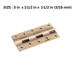 Hynex Premium Brass Railway Hinge Regular - 5 in x 1-1/2 in x 1-1/2 in