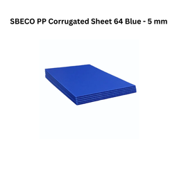SBECO PP Corrugated Sheet 64 Blue - 5 mm