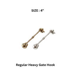 Virat Gold Regular Heavy Gate Hook Antique 4”