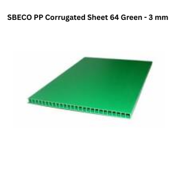 SBECO PP Corrugated Sheet 64 Green - 3 mm