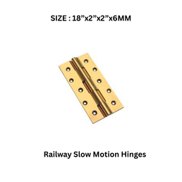 Virat Gold Railway Slow Motion Hinges (Pvd) (Gold, Rose Gold ) - 18”x2”x2” (6 mm)
