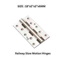 Virat Gold Railway Slow Motion Hinges - 18”x2”x2” (6 MM)