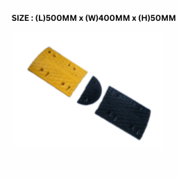 Safe Industries Road Bumper - (L)500MM x (W)400MM x (H)50MM