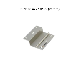 Hynex Premium Brass "L" Hinges - Regular 3 in x 1/2 in (25 mm)