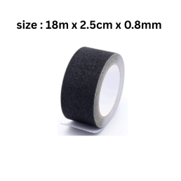Royalkart Anti Slip Tape Black color - 18m x 2.5cm x 0.8mm