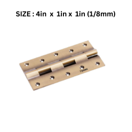 Hynex Premium Brass Railway Hinge Regular - 4 in x 1in x 1in