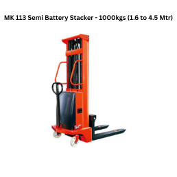Mankalp MK 113 Semi Battery Stacker - 1000kgs (1.6 to 4.5 Mtr)