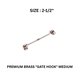 Hynex Premium Brass "GATE HOOK" Medium 2 ½" REGULAR (62 mm)