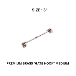 Hynex Premium Brass "GATE HOOK" Medium 03" REGULAR (75 mm)