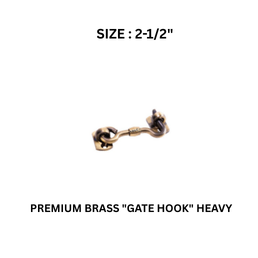 Hynex Premium Brass "GATE HOOK" Heavy 2½" REGULAR