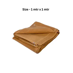 Mark Ceramic Fire & Welding Blanket Fiber with SS Wire & Vermiculite Coating - 1 mtr. x 1 mtr.