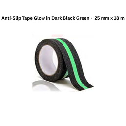 SBECO Anti-Slip Tape Glow in Dark Black Green 25 mm x 18 m