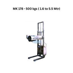 Mankalp MK 178 (SS-304) Drum Lifter – Tilter - 500 kgs ( 1.6 to 5.5 Mtr)