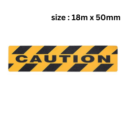 Life Krafts Anti Skid Cautionary Tape(CAUTION) Yellow & Black color - 18m x 50mm