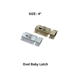 Virat Gold Ovel Baby Latch Antique 4”