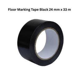 SBECO Floor Marking Tape Black 24 mm x 33 m