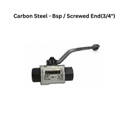 Quickair - High Pressure Ball Valve - Carbon Steel - Bsp / Screwed End - Upto 500bar - 3/4"