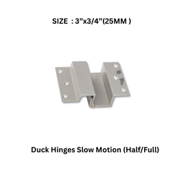 Virat Gold Duck Hinges Slow Motion (Half/Full) S.S - 3”x3/4” (25 MM)