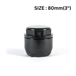 AirNet Pipe End Cap Black Series Compresser Pipe Fitting 80MM - 3"