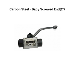 Quickair - High Pressure Ball Valve - Carbon Steel - Bsp / Screwed End - Upto 500bar - 1"