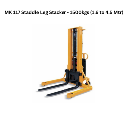 Mankalp MK 117 Staddle Leg Stacker - 1500kgs (1.6 to 4.5 Mtr)