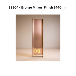 Infinity - Profile SS304 Decorative profiles Bronze Mirror Finish 2440mm