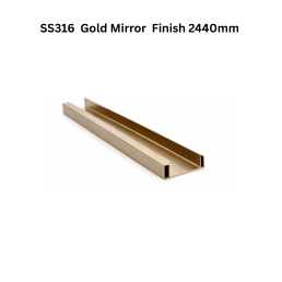 Infinity Customize - Profile SS316 Gold Mirror Finish 2440mm
