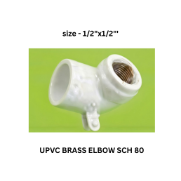 Ajay Greenline Upvc Brass Elbow Sch 80 - 15 mm x15 mm